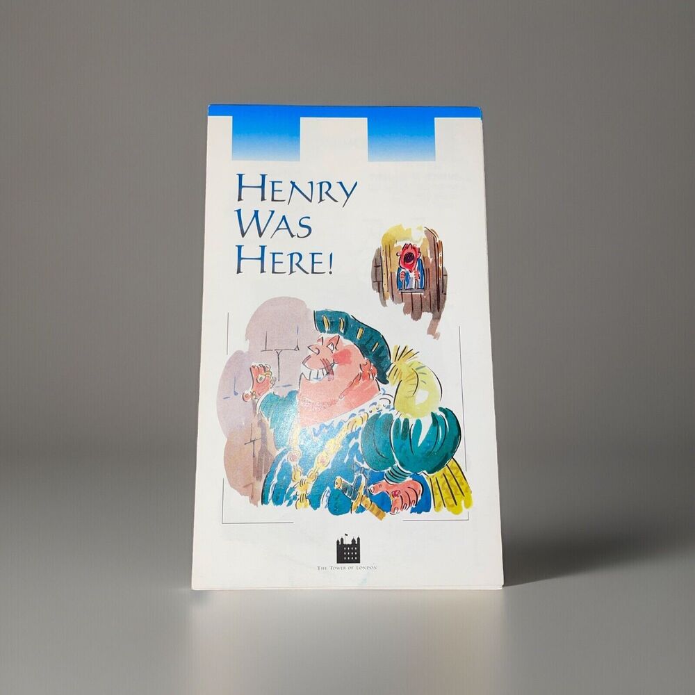 “Henry Was Here” Tower Of London Souvenir Color Fold Out Travel Brochure